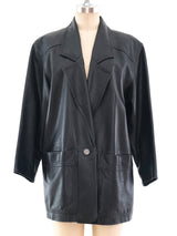 Loewe Blazer Style Leather Jacket Jacket arcadeshops.com