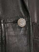 Loewe Blazer Style Leather Jacket Jacket arcadeshops.com