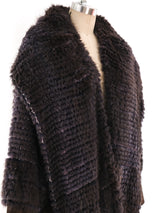 Knit Rabbit Fur And Suede Jacket Jacket arcadeshops.com