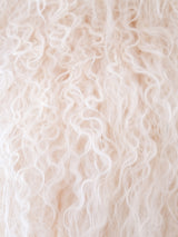 Ivory Mongolian Lamb Fur Vest Jacket arcadeshops.com