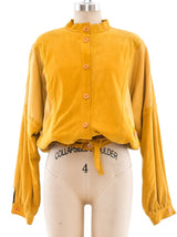 Gucci Mustard Suede Bomber Jacket Jacket arcadeshops.com