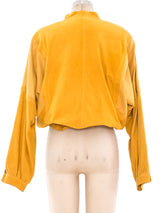 Gucci Mustard Suede Bomber Jacket Jacket arcadeshops.com