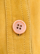 Gucci Mustard Suede Bomber Jacket Jacket arcadeshops.com