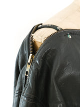 1980's Zip Accented Leather Dress Dress arcadeshops.com