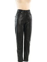 Gianni Versace Leather Pants Bottom arcadeshops.com