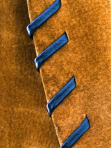 Cognac Suede Whipstitch Jacket Jacket arcadeshops.com