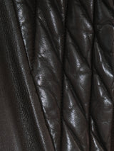 Gucci Chocolate Leather Coat Outerwear arcadeshops.com