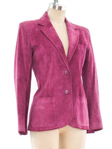 Gucci Fuchsia Suede Jacket Jacket arcadeshops.com