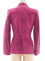 Gucci Fuchsia Suede Jacket Jacket arcadeshops.com
