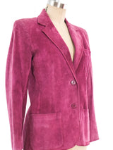 Gucci Fuchsia Suede Jacket Jacket arcadeshops.com