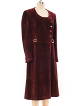 Gucci Suede Coat Dress Dress arcadeshops.com