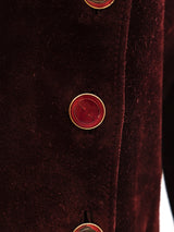 Gucci Suede Coat Dress Dress arcadeshops.com