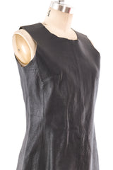 Balenciaga Grey Leather Tank Dress Dress arcadeshops.com