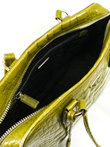 Prada Crocodile Bauletto Bag Accessory arcadeshops.com