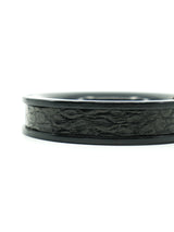 Bottega Veneta Crocodile Trimmed Wood Bangle Accessory arcadeshops.com