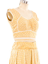 Sequin Embellished Crop Tank and Skirt Ensemble Suit arcadeshops.com