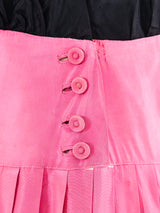 1940's Striped Taffeta Halter Dress Dress arcadeshops.com