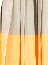 1940's Striped Taffeta Halter Dress Dress arcadeshops.com