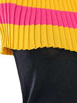 Christian Dior Color Block Pleated Top Top arcadeshops.com