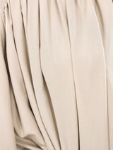 Khaki Pleated Maxi Dress Dress arcadeshops.com