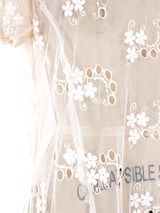 1920's Floral Embroidered Net Dress Dress arcadeshops.com