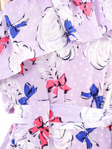 Yves Saint Laurent Bow Printed One Shoulder Dress Dress arcadeshops.com