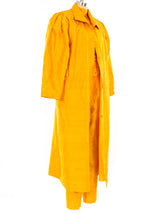 Embellished Marigold Silk Ensemble Suit arcadeshops.com