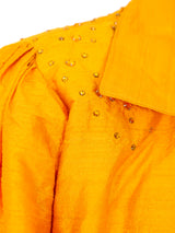 Embellished Marigold Silk Ensemble Suit arcadeshops.com