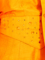 Embellished Marigold Silk Ensemble Suit arcadeshops.com