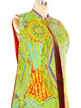 Tina Leser Peacock Feather Trimmed Paisley Ensemble Suit arcadeshops.com