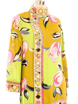 Pucci Printed Chiffon Pants Ensemble Suit arcadeshops.com