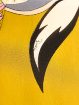 Pucci Printed Chiffon Pants Ensemble Suit arcadeshops.com