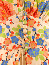 1920's Floral Pongee Silk Duster Jacket arcadeshops.com