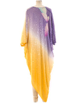 Judy Hornby Embellished Floral Ombre Caftan Dress arcadeshops.com