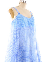 Pleated Chiffon Striped Maxi Dress Dress arcadeshops.com