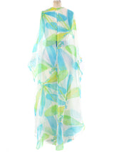 Dragonfly Printed Chiffon Jumpsuit Suit arcadeshops.com