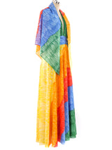 Rainbow Printed Halter Dress Dress arcadeshops.com
