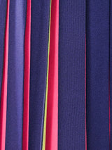 Christian Dior Multicolor Pleated Maxi Skirt Bottom arcadeshops.com