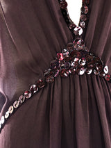 Jean Paul Gaultier Button Embellished Chiffon Ensemble Suit arcadeshops.com