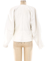 Jitrois Feather Applique Leather Jacket Jacket arcadeshops.com