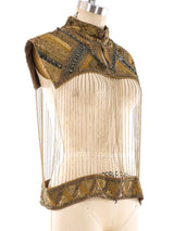 Embellished Chainlink Top Top arcadeshops.com