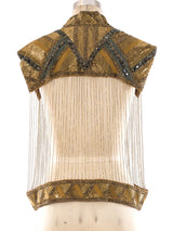 Embellished Chainlink Top Top arcadeshops.com