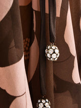 Floral Printed Angel Sleeve Dress Dress arcadeshops.com