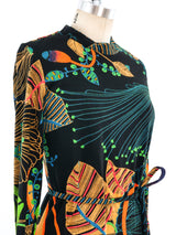 Lanvin Floral Printed Jersey Dress Dress arcadeshops.com