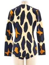 Donald Brooks Animal Printed Bodysuit Suit arcadeshops.com