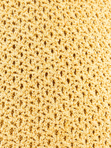 Turquoise Accented Metallic Gold Knit Ensemble Suit arcadeshops.com