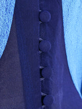 Cerulean Printed Batwing Jersey Gown Dress arcadeshops.com