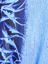 Cerulean Printed Batwing Jersey Gown Dress arcadeshops.com