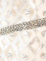 Crystal Studded Metallic Net Dress Dress arcadeshops.com