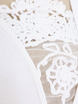 Chanel Crochet Trimmed Knit Top Top arcadeshops.com